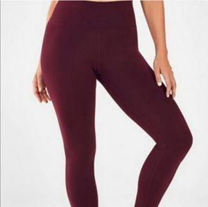 Burgundy Fabletics Leggings